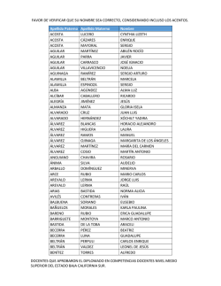 favor de verificar que su nombre sea correcto, considerando incluso