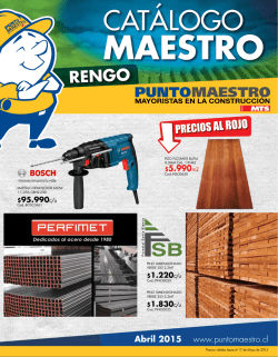 CAT&Aacute;LOGO - Punto Maestro