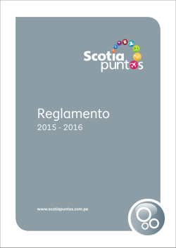 Reglamento de Scotia Puntos