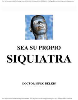 sea su propio siquiatra