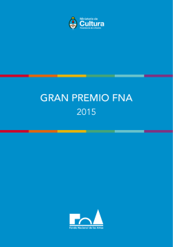 GRAN PREMIO FNA - Fondo Nacional de las Artes