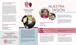 ¿üué es la Fundación Parent`s Guide to Cord Blood?