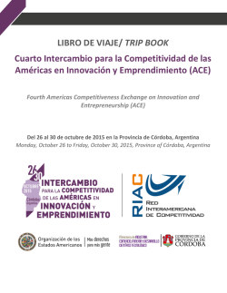 LIBRO DE VIAJE/ TRIP BOOK Cuarto Intercambio para la