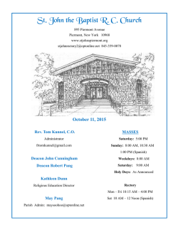 October 11, 2015 - St. John the Baptist R.C. Church