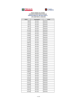 CONVOCATORIA No. 004