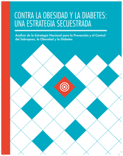 `Contra la obesidad y la diabetes: una estrategia secuestrada` aquí