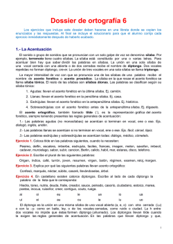 Dossier de ortografía 6 - Institut Josep Lladonosa