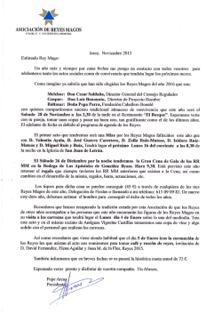 Carta Asoc Reyes - Asociación Reyes Magos de Jerez
