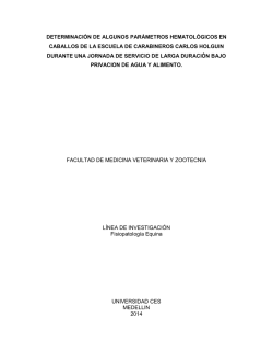 determinación de algunos parámetros