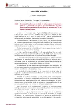 Orden de 17 de febrero de 2015 - Boletín Oficial de la Región de