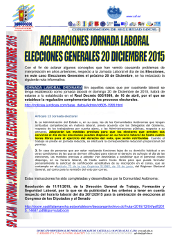 Con el fin de aclarar algunos conceptos que han venido - SPL-CLM