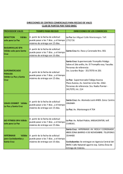 Direcciones Centros Comerciales
