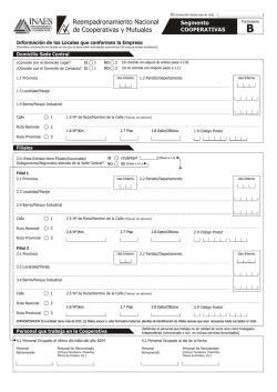 Formulario B para Cooperativas