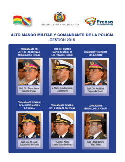 alto mando militar y comandante de la policía gestión 2015