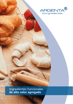 Ingredientes funcionales de alto valor agregado