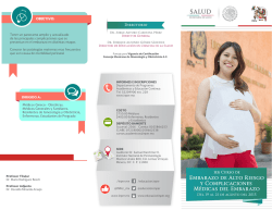 Embarazo de Alto Riesgo y Complicaciones Médicas del Embarazo