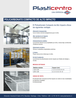 POLICARBONATO COMPACTO DE ALTO IMPACTO