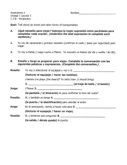 Vocabulary Goal: Talk about air travel and other forms of transportation