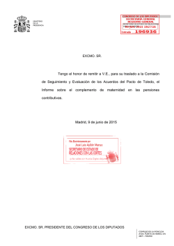 Tengo el honor de remitir a V.E., para su traslado a la