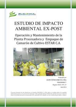 estudio de impacto ambiental ex-post