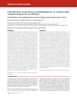 Colocalización de proteínas proepileptogénicas