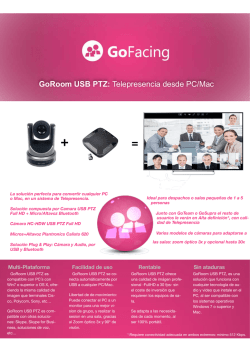 GoRoom USB PTZ: Telepresencia desde PC/Mac