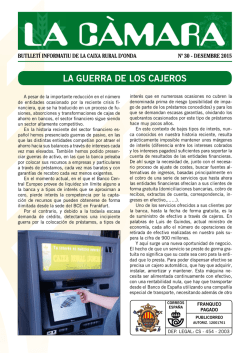 LA GUERRA DE LOS CAJEROS