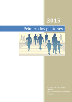 Primero los peatones - Instituto Internacional de Ciencias Políticas