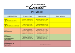 PRIMERO - Academia Trazos