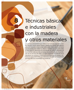 Técnicas básicas e industriales con la madera y otros materiales