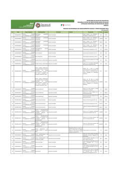Precios de referencia de medicamentos CAUSES y otros insumos