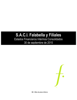 S.A.C.I. Falabella - Estados Financieros Proforma IFRS