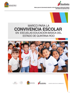 Marco para la Convivencia Escolar en las Escuelas de