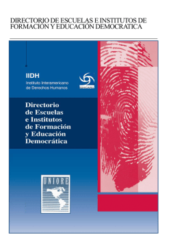 directorio de escuelas e institutos de formaci&oacute;n y educaci&oacute;n