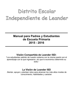 Manual para Padres y Estudiantes de Escuela