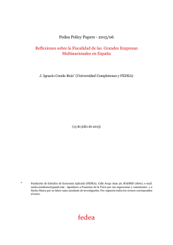 Reflexiones sobre la Fiscalidad de las Grandes Empresas