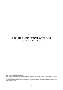 Navas Arcos Manuel - Los Grandes Contactados