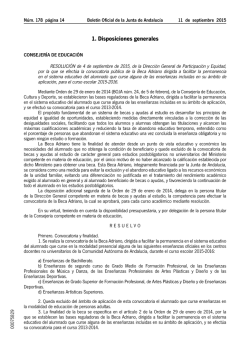 Beca Adriano - Junta de Andalucía