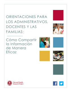 ORIENTACIONES PARA LOS ADMINISTRATIVOS, DOCENTES Y