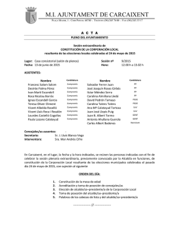 M.I. AJUNTAMENT DE CARCAIXENT