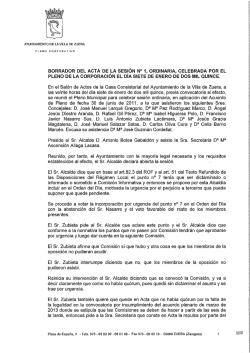Acta 1/2015 Ordinari - Ayuntamiento de Zuera
