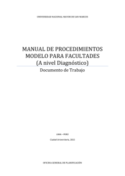 MAPRO Modelo para facultades (A nivel