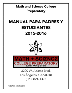 manual para padres y estudiantes 2015-2016