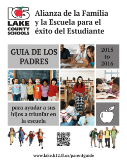 GUIA DE LOS PADRES - Lake County Schools
