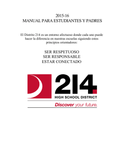 2015-16 manual para estudiantes y padres