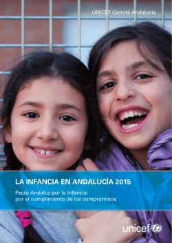 LA INFANCIA EN ANDALUCÍA 2015