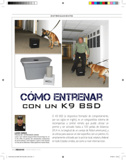 Cómo entrenar - Police Service Dogs, Inc.