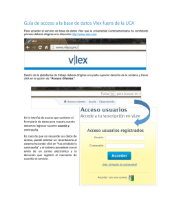 Guía de acceso a la base de datos Vlex fuera de la UCA