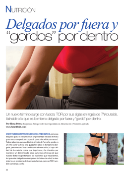 “gordos” por dentro - Futurlife21 Nutrición Celular Futurlife21