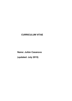 Julián Casanova - Department of History